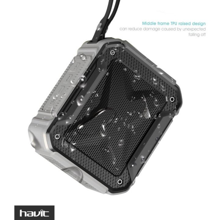 Havit HV-SK533BT, altavoz Bluetooth de 3 W con manos libres, gris