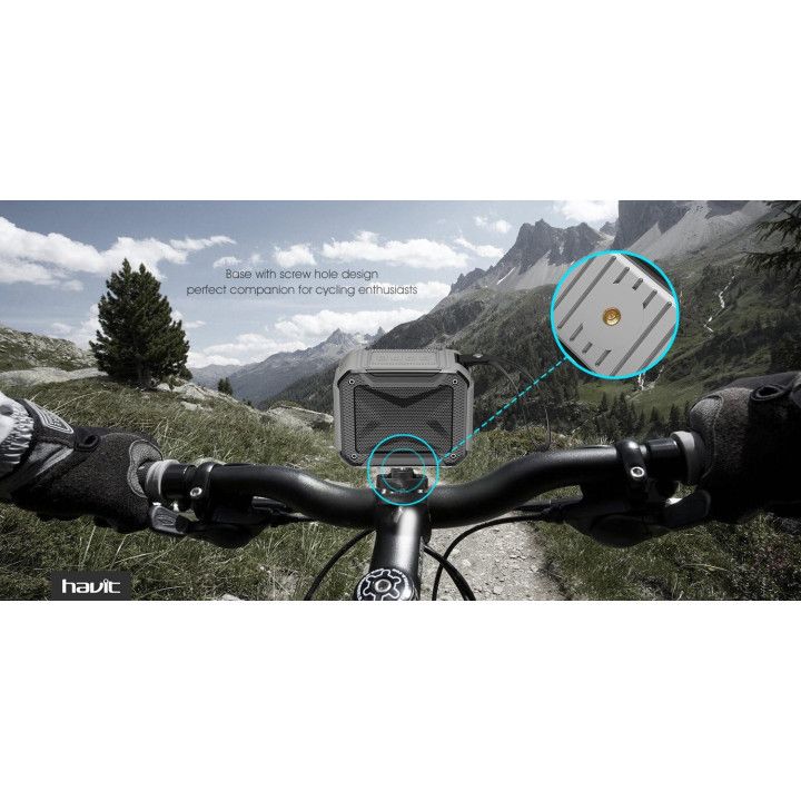 Havit HV-SK533BT, altavoz Bluetooth de 3 W con manos libres, gris