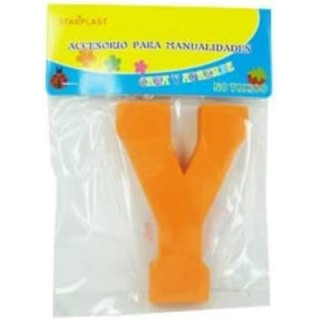 Starplast, letra Y adhesiva de goma EVA de 12,2 cm, color surtido
