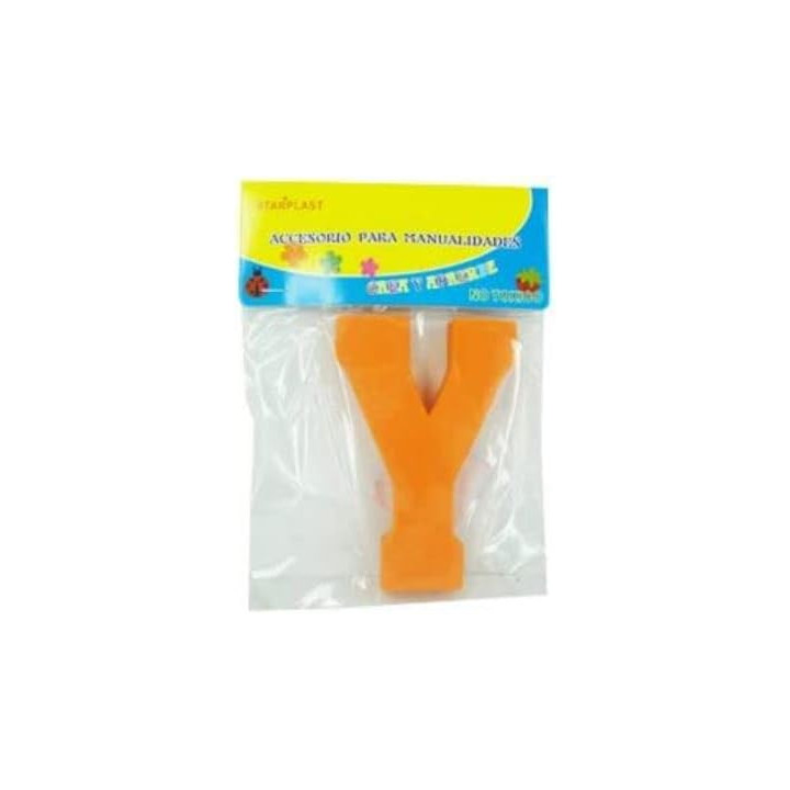 Starplast, letra Y adhesiva de goma EVA de 12,2 cm, color surtido