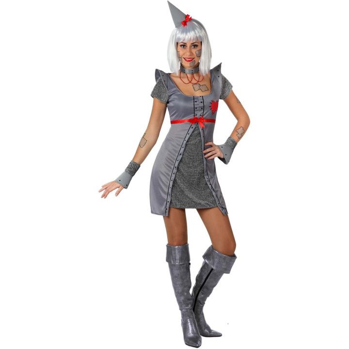 Atosa 16464, disfraz de mujer de hojalata gris, talla XL