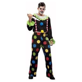 Disfraz de Payaso Diabólico para hombre, talla M/L