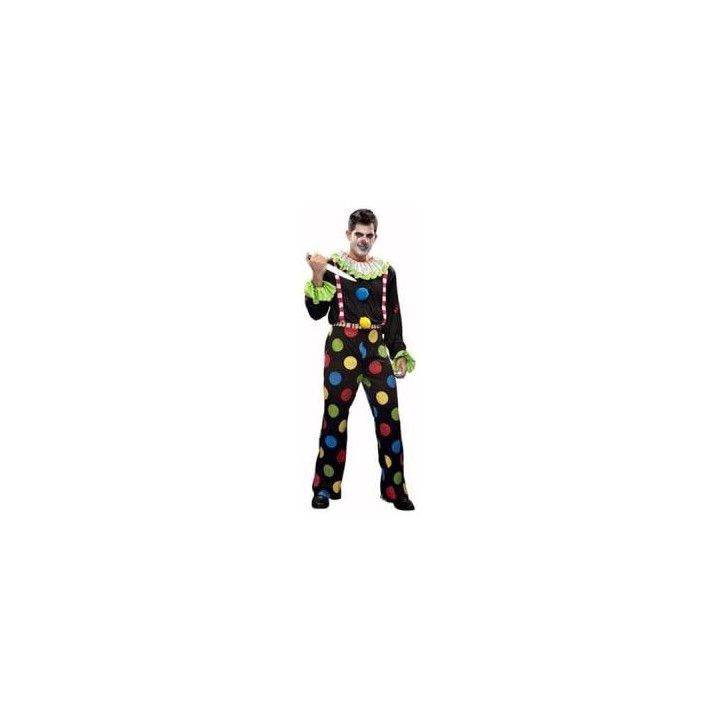 Disfraz de Payaso Diabólico para hombre, talla M/L