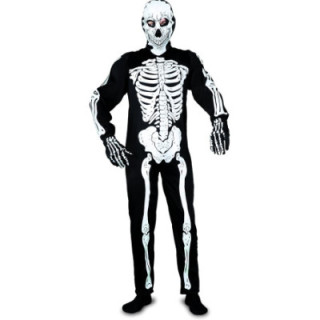 Boys Toys, disfraz de esqueleto con capucha para hombre, talla M/L