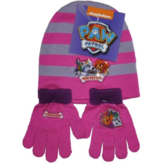 Arditex Patrulla Canina, gorro y guantes rosas, talla M, 2 años