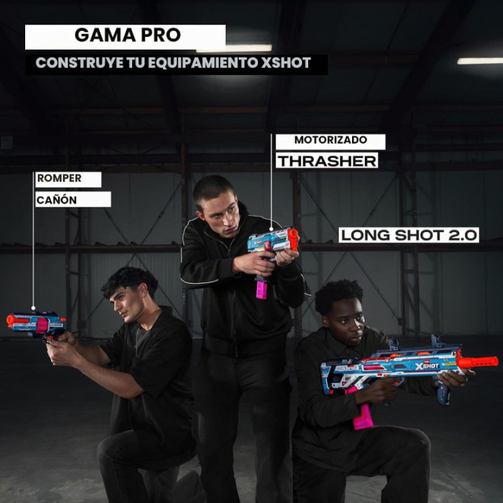 X-Shot Pro Break Barrel, lanzador con cilindro de 6 dardos y 20 dardos