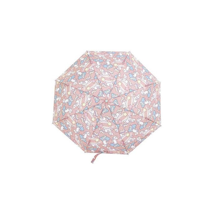 Paraguas plegable Unicornio 52/8 de poliéster pongee