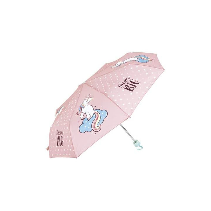 Paraguas plegable Unicornio 52/8 de poliéster pongee