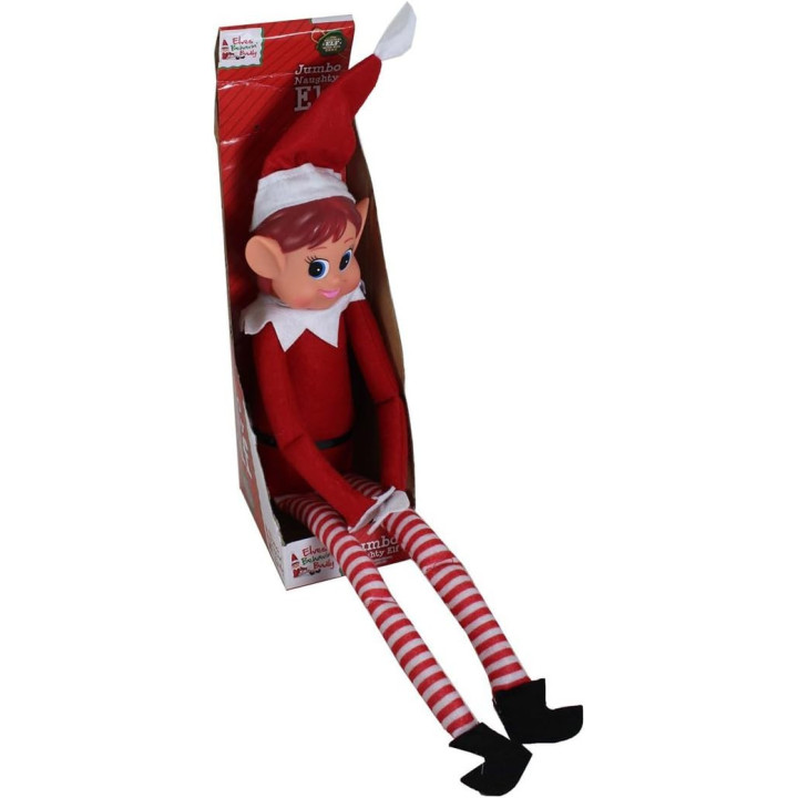 Christmas Elf Corner Diversión accesorios de la novedad - 26 "Jumbo Elf con cabeza de vinilo