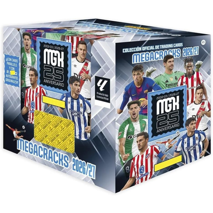 Caja con 50 sobres de Megacracks 26-27 colección Megacracks 2026-2027