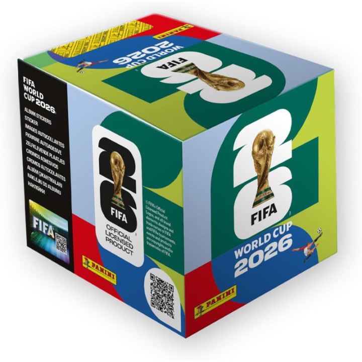 Panini - Colección oficial de pegatinas de la Copa Mundial de la FIFA 2026™ (Caja con 50 sobres)