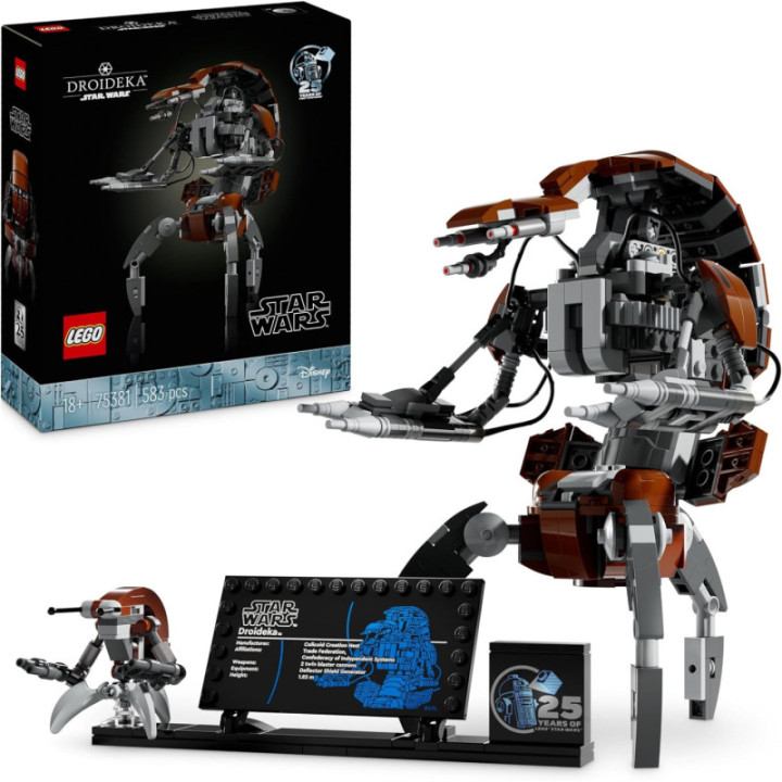 LEGO Star Wars Droideka 75381, maqueta coleccionable de droide destructor para adultos