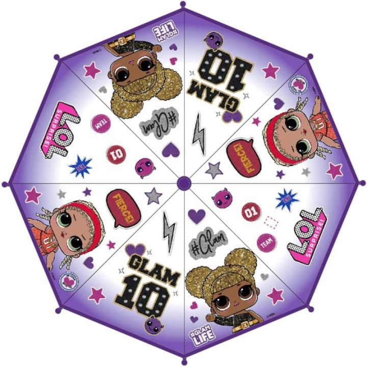CERDÁ LIFE'S LITTLE MOMENTS - Paraguas Transparente de LOL Surprise -Licencia Oficial MGA, Multicolor (2400-0513)