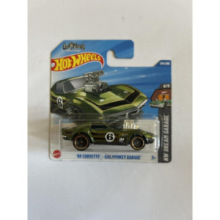 Hot Wheels HYY74, 134/250 '68 Corvette - Gas Monkey Garage, coche a escala 1:64, colección 2025