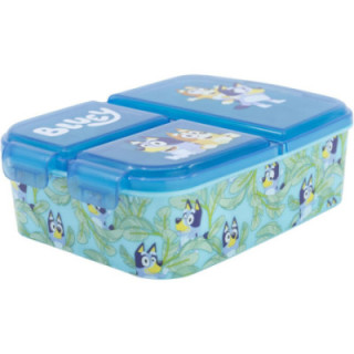 Stor Fiambrera infantil múltiple con 3 compartimentos de Bluey