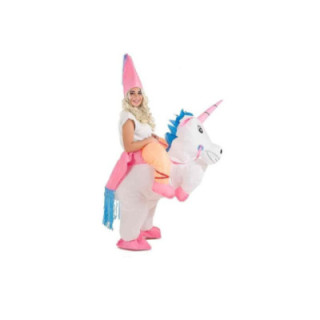 Disfraz Adulto Hinchable Unicornio con Princesa - GBLA