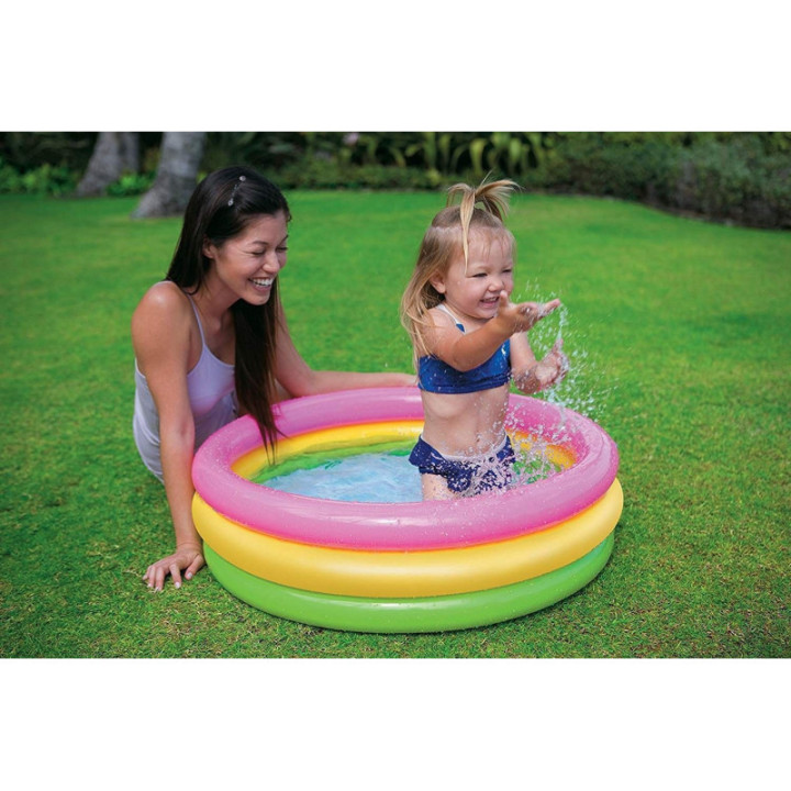 Intex 58924NP - Piscina 3 aros bebé Sunset, 86 x 25cm, - GBLA