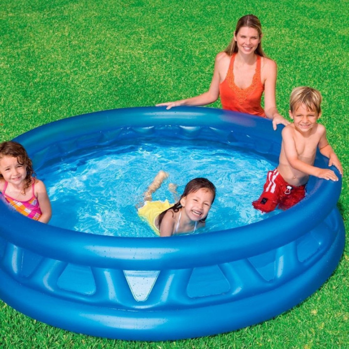 Piscina hinchable de relieve azul 188 x 46 cm 790 litro - GBLA