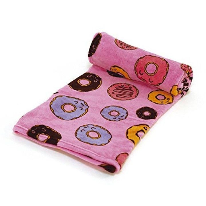 Manta Coralina Rosquillas Color Morado160 x 120 cm - GBLA
